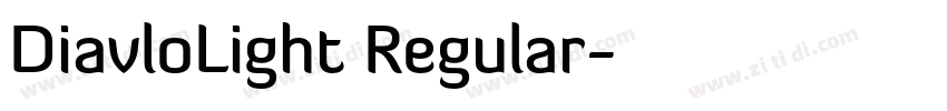 DiavloLight Regular字体转换